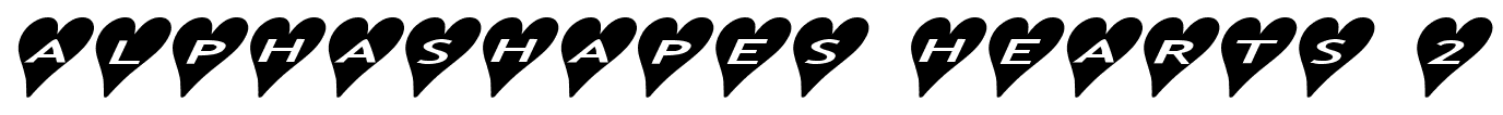 alphashapes hearts 2 font